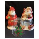 3- Christmas cookie jars