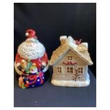 2- Christmas cookie jars