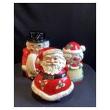 3- Christmas cookie jars