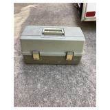 Vintage tackle box with contents