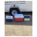 3- small coolers