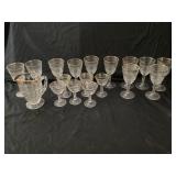 Assorted glassware with pitcher