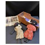 Vintage handmade cloth dolls