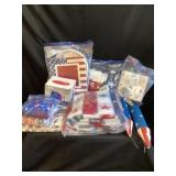 Assorted tote of Fourth of July items