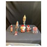 Assorted small Christmas decor items like shown