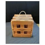 Vintage Bocce Ball set in wooden box