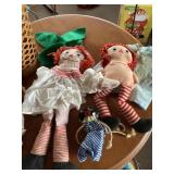 Assorted dolls