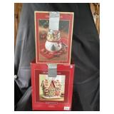 2- Christmas cookie jars