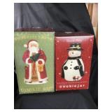 2- Christmas themed cookie jars