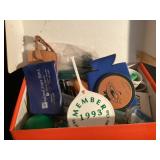 Shoebox of vintage advertising