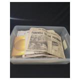 Vintage newspaper