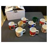 Assorted coffee Christmas mugs
