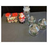 Christmas glassware, and other Christmas decor