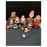 Vintage Santa Claus figures