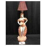 Plaster Woman Lamp