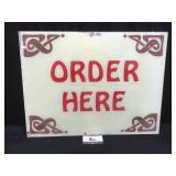 Order Here Plexiglass