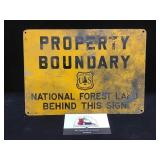 Property Boundary Sign