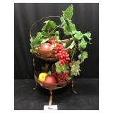 Basket and Fake Fruit