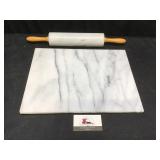 Marble Rolling Pin and Cutting Board