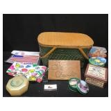Picnic Basket and Treasures