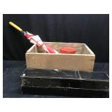 Crate Umbrella and Metal Files