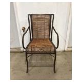 Metal and Wicker Chair