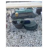 Potting bench and misc supplies