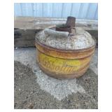 Vintage metal gas can