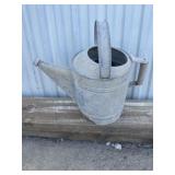 Galvanized watering can