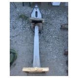 Wooden birdhouse on stand