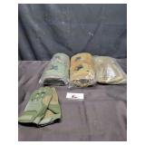 Military bags, knee pads & gloves