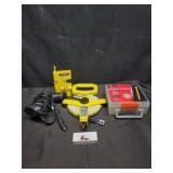 Tape measure, screws, level