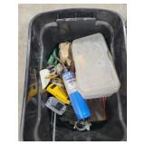 Tote of misc parts and tools