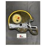 Wooden Steelers helmet