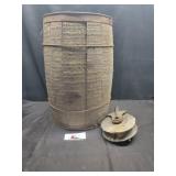 Vintage wooden barrel