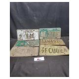 Vintage Iowa license plates