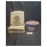 Edwin Knowles China plates & tin