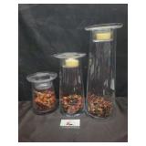 Glass candle decor