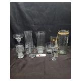 Glass cups & vases