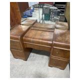 Vintage vanity with mirror