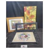 Wall decor and tray