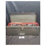 Handicraft metal toolbox with tools