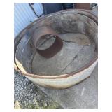 Galvanized garden planters-no bottoms