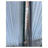 Metal fence post and garden stakes
