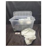 Tote of mugs and bowls