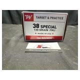 Winchester target and practice 38 special ammo