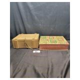 Wooden box & harvest nesting boxes