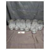 Etched snow glasses