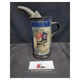 Vintage may tag oiling can - Newton, IA