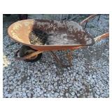Metal wheelbarrow